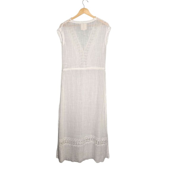 MUCHE ET MUCHETTE Boho Gauze Cover Up Cottagecore Open Sides Semi Sheer Beach - Picture 5 of 9